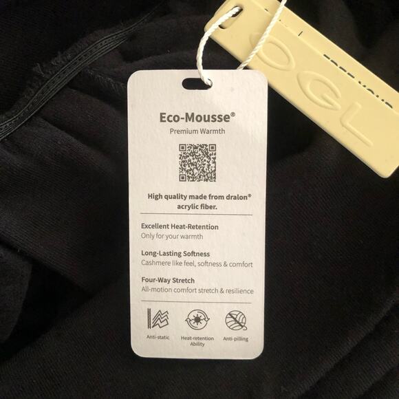 OGLmove NWT Women's Mid Thermal Surplice Tuckable Long Sleeve Top Black Small - Picture 7 of 9